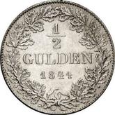 Reverse 1/2 Gulden 1844
