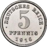 Obverse 5 Pfennig 1916 E
