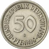 Obverse 50 Pfennig 1968 D