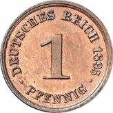 Obverse 1 Pfennig 1895 D
