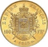 Reverse 100 Francs 1868 A