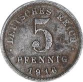 Obverse 5 Pfennig 1916 G