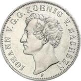 Obverse Thaler 1855 F Visit to the Dresden Mint