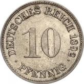 Obverse 10 Pfennig 1892 G