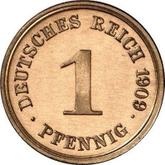 Obverse 1 Pfennig 1909 G
