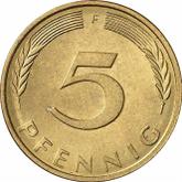 Obverse 5 Pfennig 1973 F