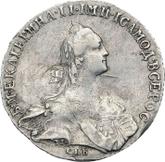 Obverse Poltina 1766 СПБ АШ T.I. Without a scarf