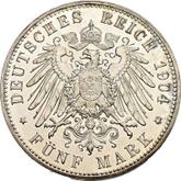 Reverse 5 Mark 1904 A Mecklenburg-Schwerin
