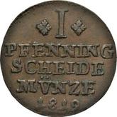 Reverse 1 Pfennig 1819 FR