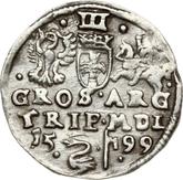 Reverse 3 Groszy (Trojak) 1599 Lithuania