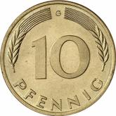 Obverse 10 Pfennig 1979 G
