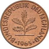 Reverse 2 Pfennig 1965 D