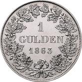 Reverse Gulden 1863