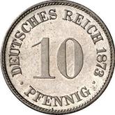 Obverse 10 Pfennig 1873 F