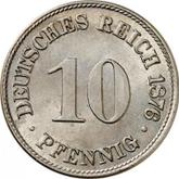 Obverse 10 Pfennig 1876 C