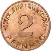 Obverse 2 Pfennig 1967 J