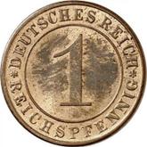 Obverse 1 Reichspfennig 1930 E