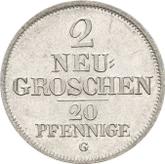 Reverse 2 Neu Groschen 1841 G
