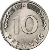 Obverse 10 Pfennig 1950 D