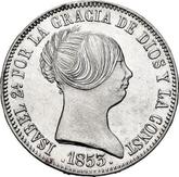 Obverse 10 Reales 1853