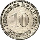 Obverse 10 Pfennig 1897 G