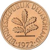 Reverse 1 Pfennig 1972 D