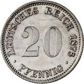 Obverse 20 Pfennig 1875 A