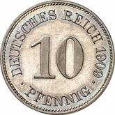 Obverse 10 Pfennig 1909 E