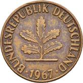 Reverse 2 Pfennig 1967 J