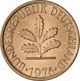Reverse 1 Pfennig 1976 D