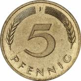 Obverse 5 Pfennig 1981 J