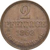 Reverse 2 Pfennig 1860 B