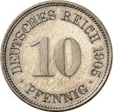 Obverse 10 Pfennig 1905 F