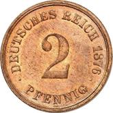 Obverse 2 Pfennig 1876 D