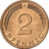 Obverse 2 Pfennig 1975 D