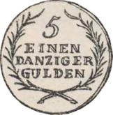 Reverse 1/5 Gulden 1808 Pattern Danzig