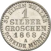 Reverse Silber Groschen 1868 A