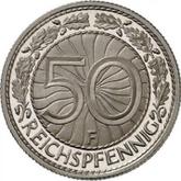 Reverse 50 Reichspfennig 1931 F