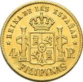 Reverse 4 Pesos 1864