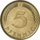 Obverse 5 Pfennig 1977 F