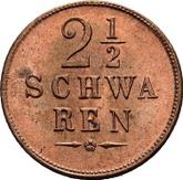 Reverse 2 1/2 Schwaren 1841