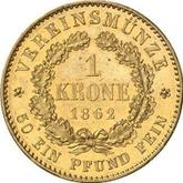 Reverse Krone 1862 A