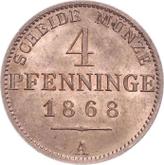 Reverse 4 Pfennig 1868 A