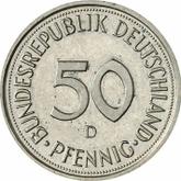 Obverse 50 Pfennig 1989 D