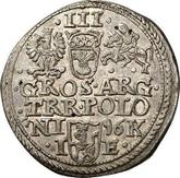 Reverse 3 Groszy (Trojak) 1596 IE Olkusz Mint