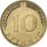 Obverse 10 Pfennig 1970 D