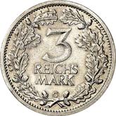 Reverse 3 Reichsmark 1933 G