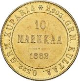 Reverse 10 Mark 1882 S