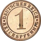 Obverse 1 Reichspfennig 1927 E