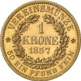 Reverse Krone 1857 F